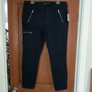 Navy Blue Ralph Lauren skinny pants NWT size 12
